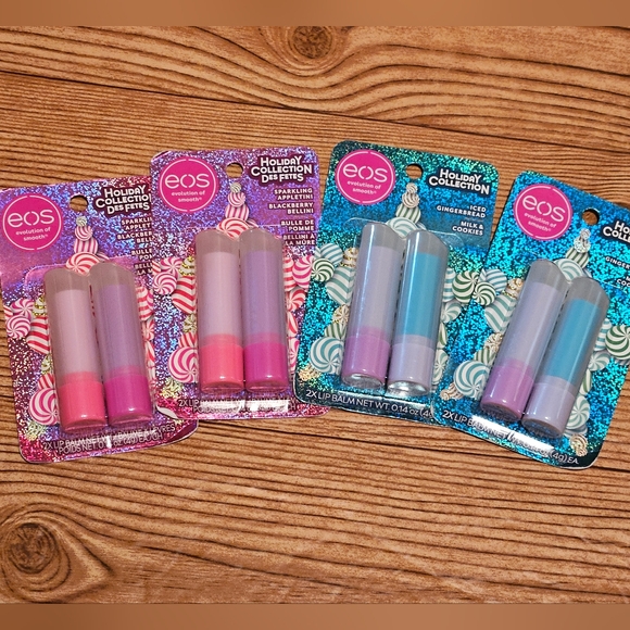 EOS Chapstick Lip Balm Lot Lippies 4 items NEW - Picture 2 of 6